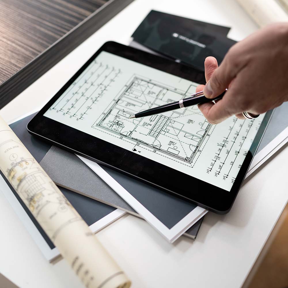 FMT & Partner Immobilien Tablet Grundst&uuml;cke Abbildung